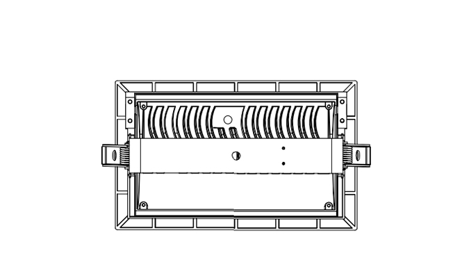 Down light 130mm cut out sizes