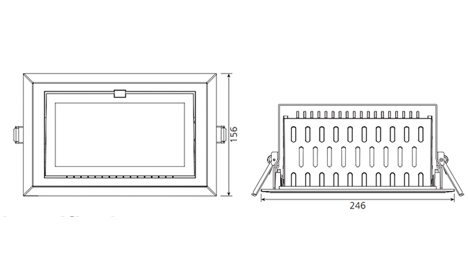 led downlight 130mm cutout