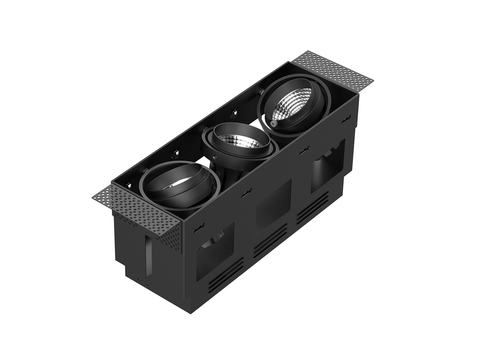 recessed led grille lights 3x8W