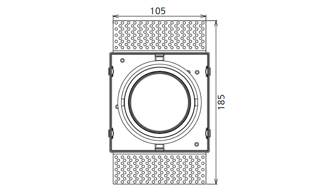 down light 116mm cut out sizes