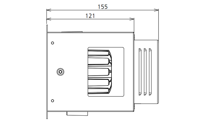 12W Grille Downlight Product Dimensions