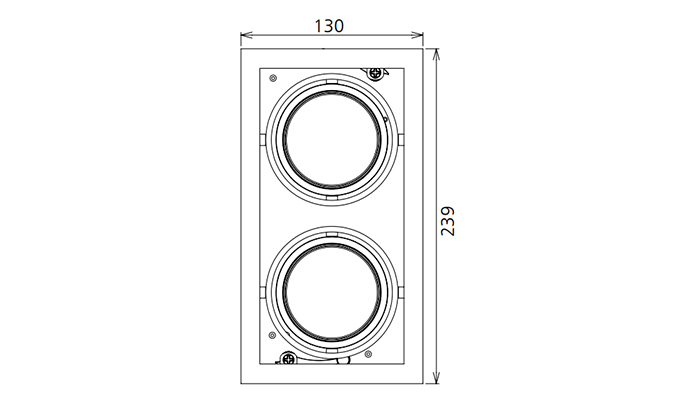 grille downlight size guide