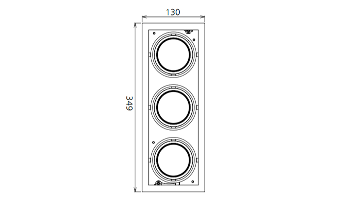 36w led downlight sizes