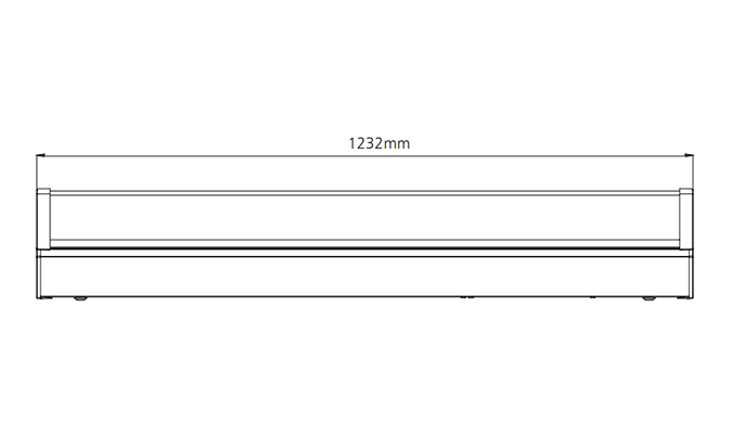 3000k led batten light polar chart