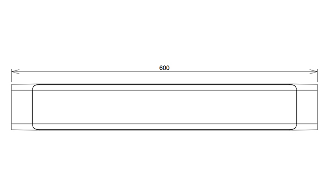 600mm 20w led batten