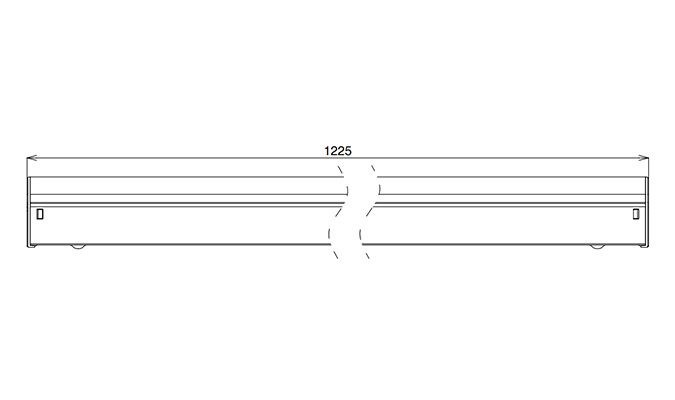 Aluminum LED Batten Light Dimensions