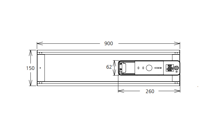 900mm 3ft led batten lamp