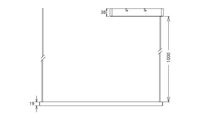 1200MM suspending led batten