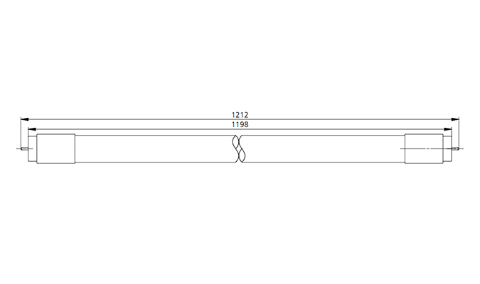 1200mm 4ft t8 led tube sizes chart