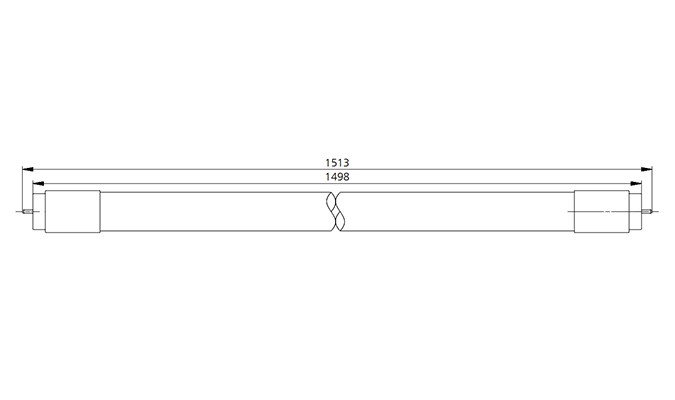 1500mm led tube light Dimensions