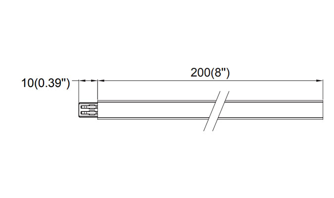 200mm led under cabinet light