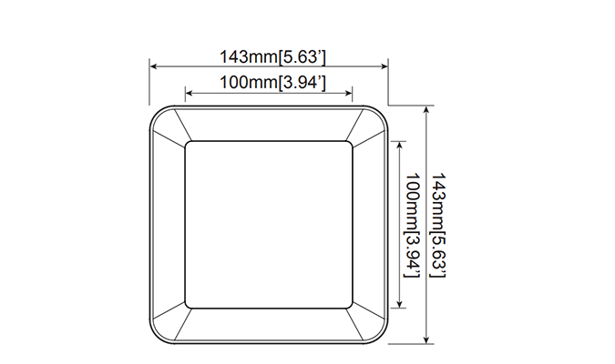 90mm cutout led downlight