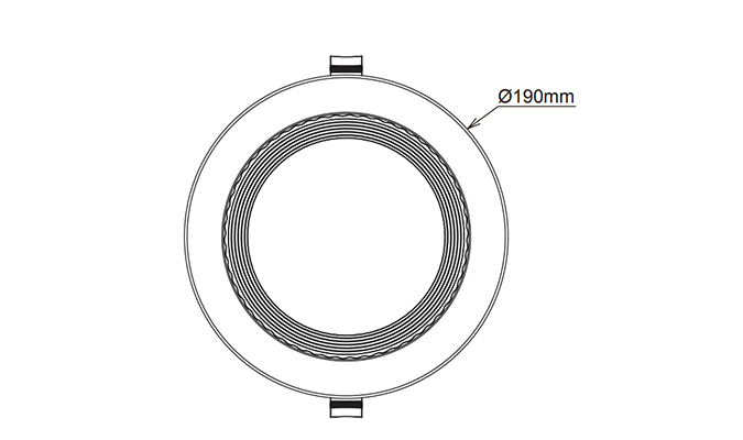 compact led downlight Dimensions