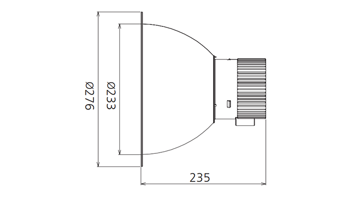 50w retrofit downlight kit Dimensions