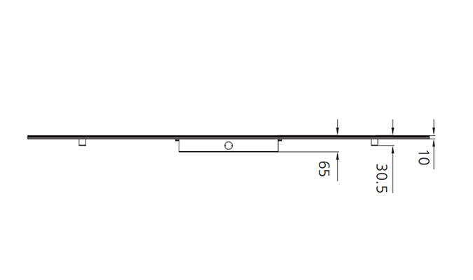 1x4 suspended panel light Dimensions