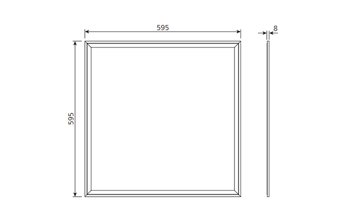 60x60 cm led panel lighting Dimensions