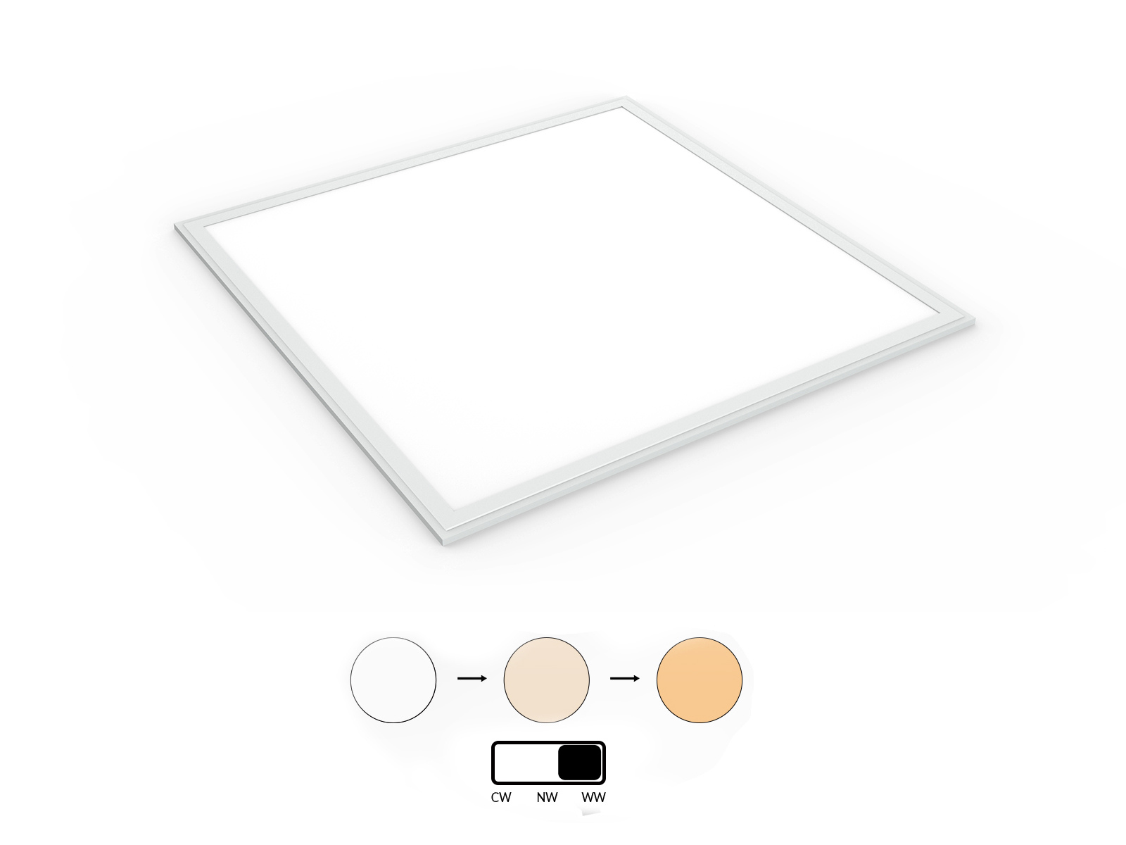 cct changing led panel light