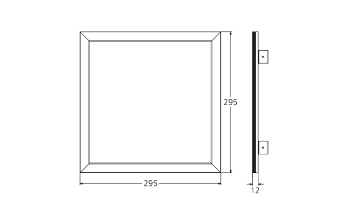 IP54 waterproof panel light Dimensions