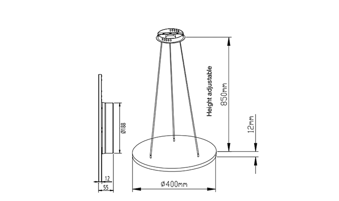 cool white led panel light Dimensions