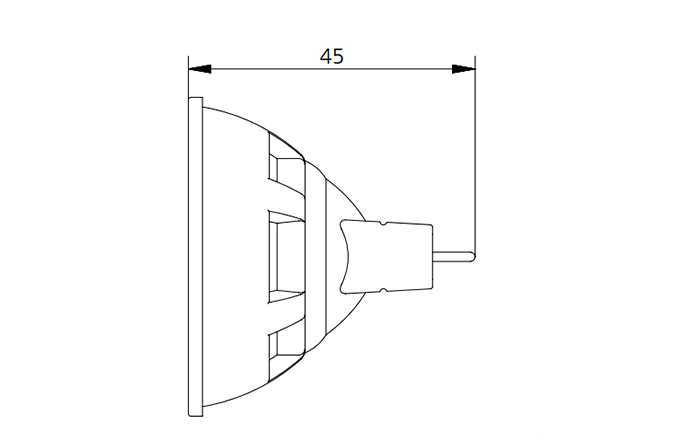 high cri80 LED Spotlight Dimensions