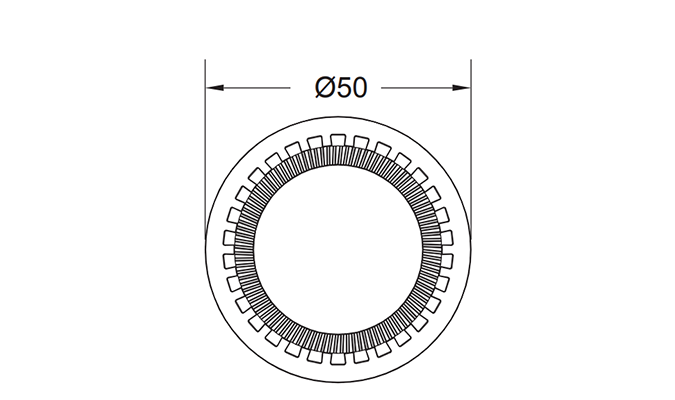 7W MR16 LED Spotlight Dimensions