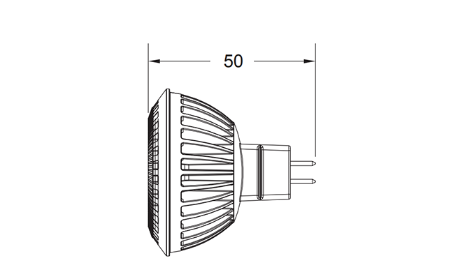 mr16 spotlight fixtures Dimensions