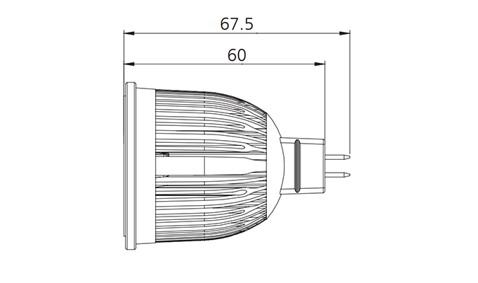 replacement led spotlight 12v mr16