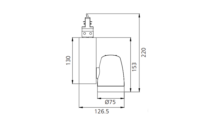 led track lighting fixtures Dimensions