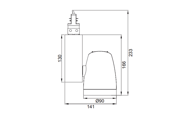 sizes of led track spot light