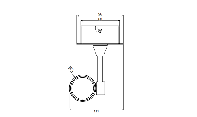 led track lamp size guide