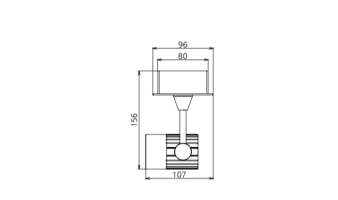 30w track light size guide