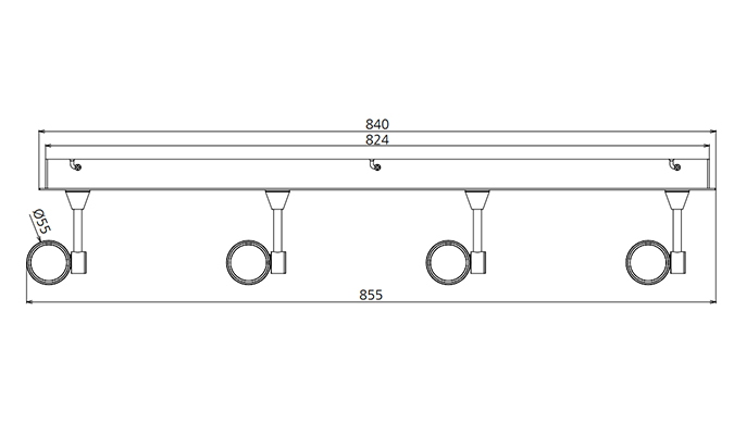 20w led track lights Dimensions