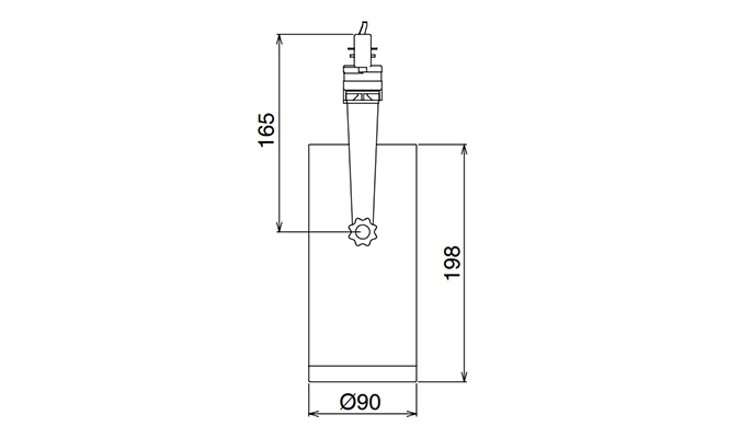 35w led track lights Dimensions