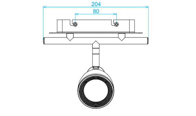 ceiling track lighting led Dimensions