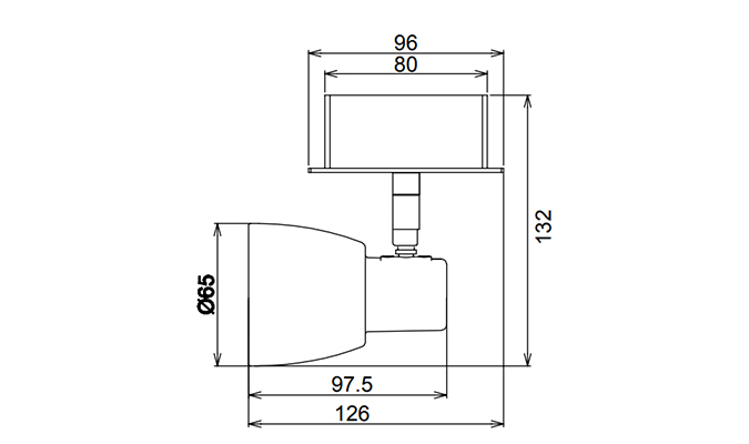 aluminum led track lamp sizes