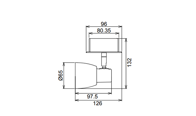 30w led track spot lights Dimensions