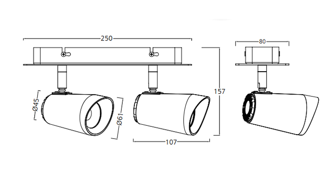 20w ceiling light Dimensions Diagram