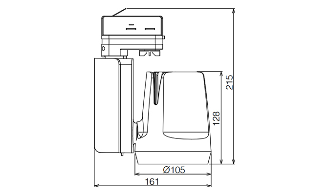 led track lamp sizes chart