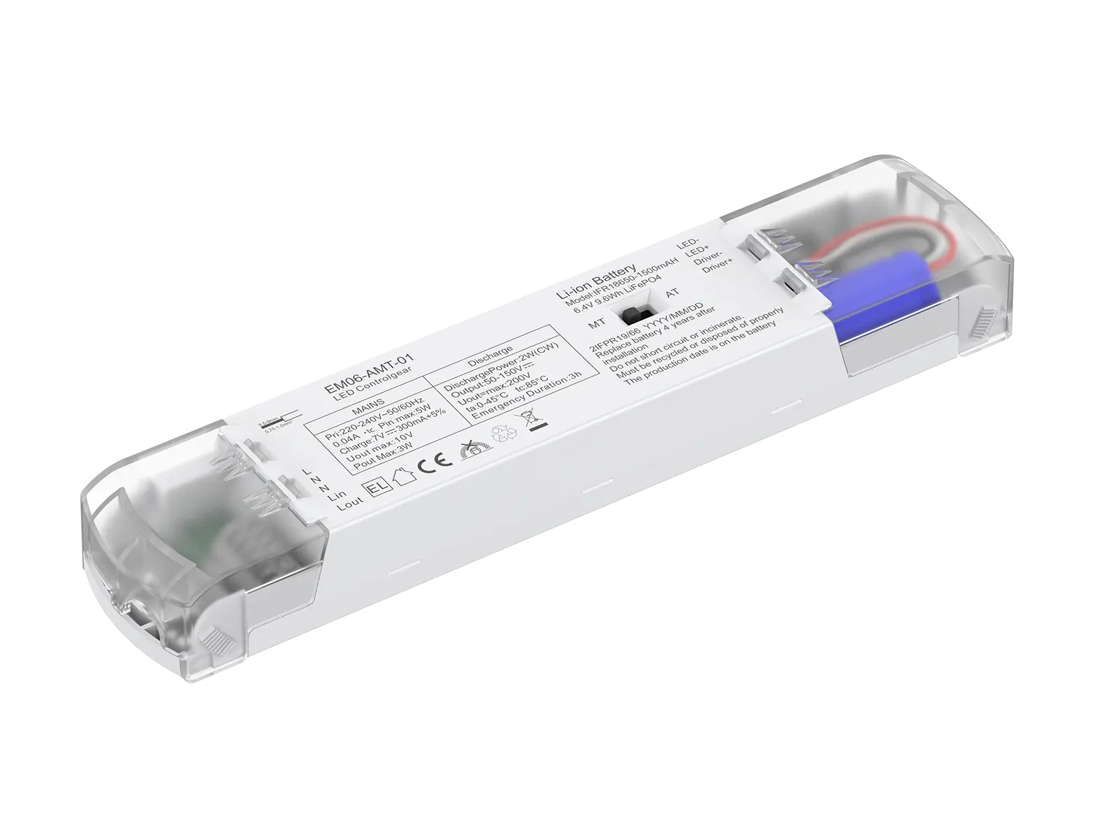 EM06-ED1-01/EM06-ED1-02 Emergency LED Driver