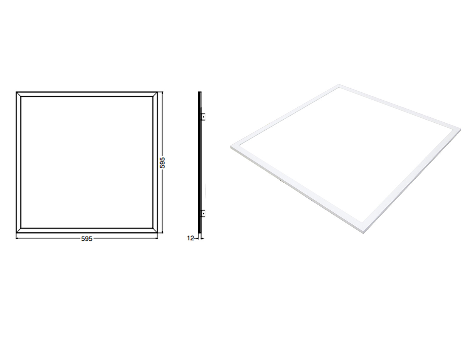 600x600mm LED Panel Light With 45 Watts Power