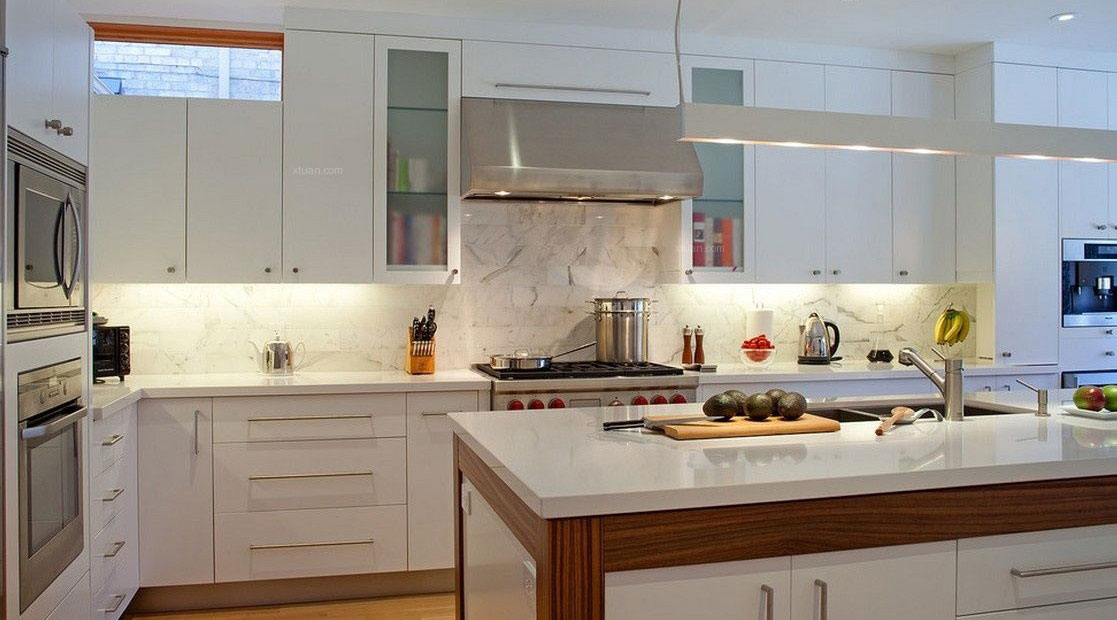 notch kitchen cabinet for led light