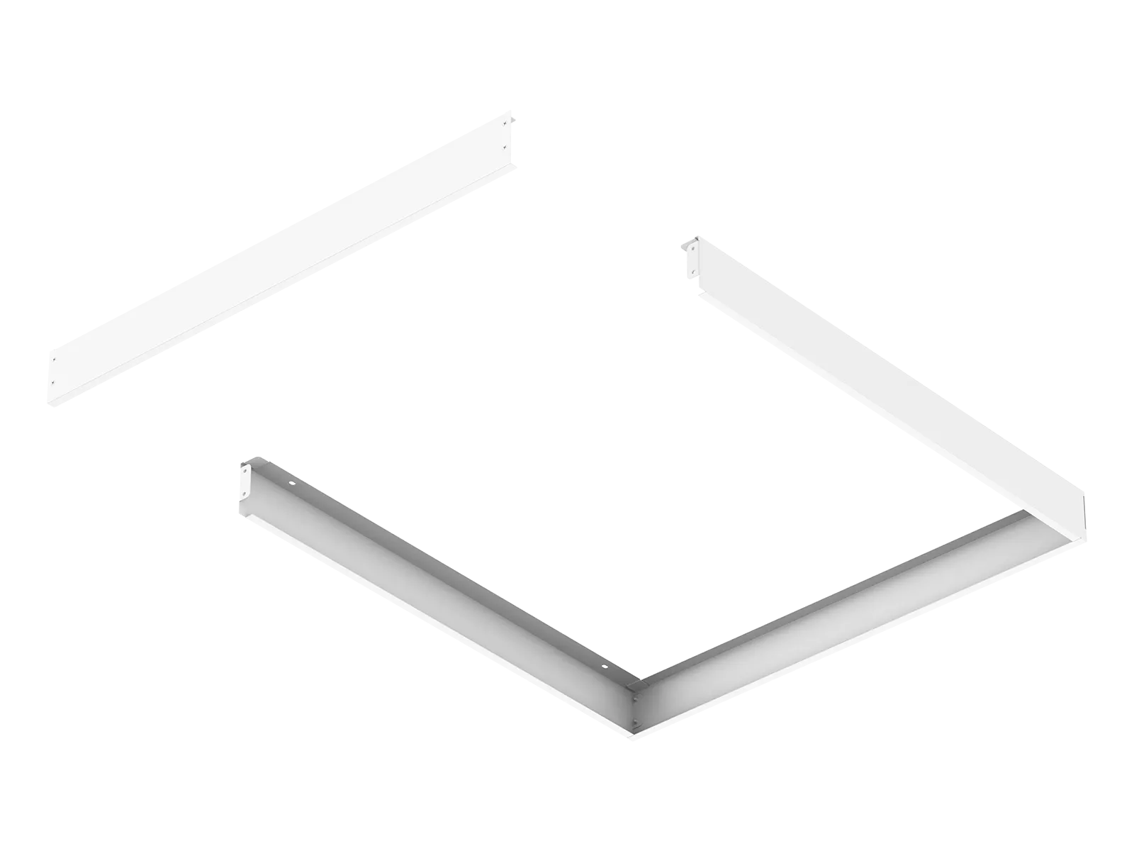 CF20 cold rolled steel LED Panel Surface Mount Frame