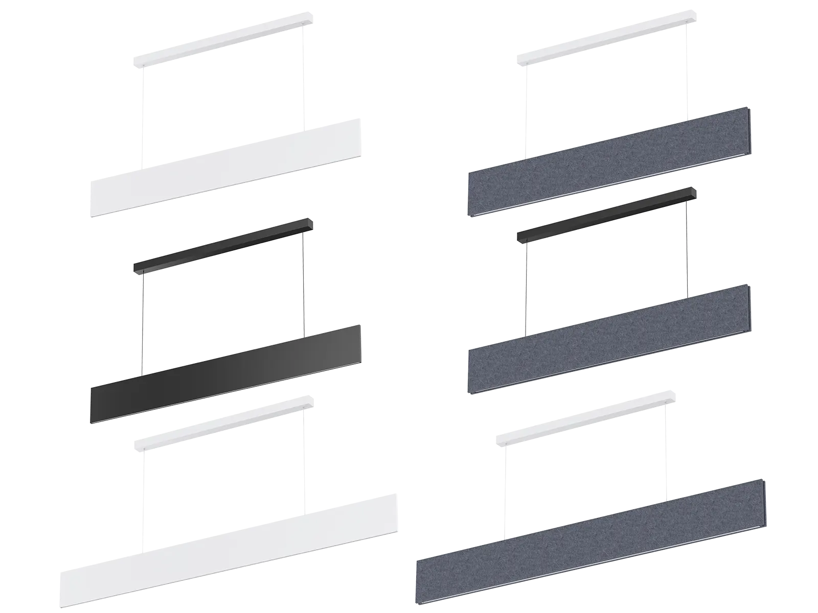 DB246 DALI Dimmable LED Linear Pendant Light