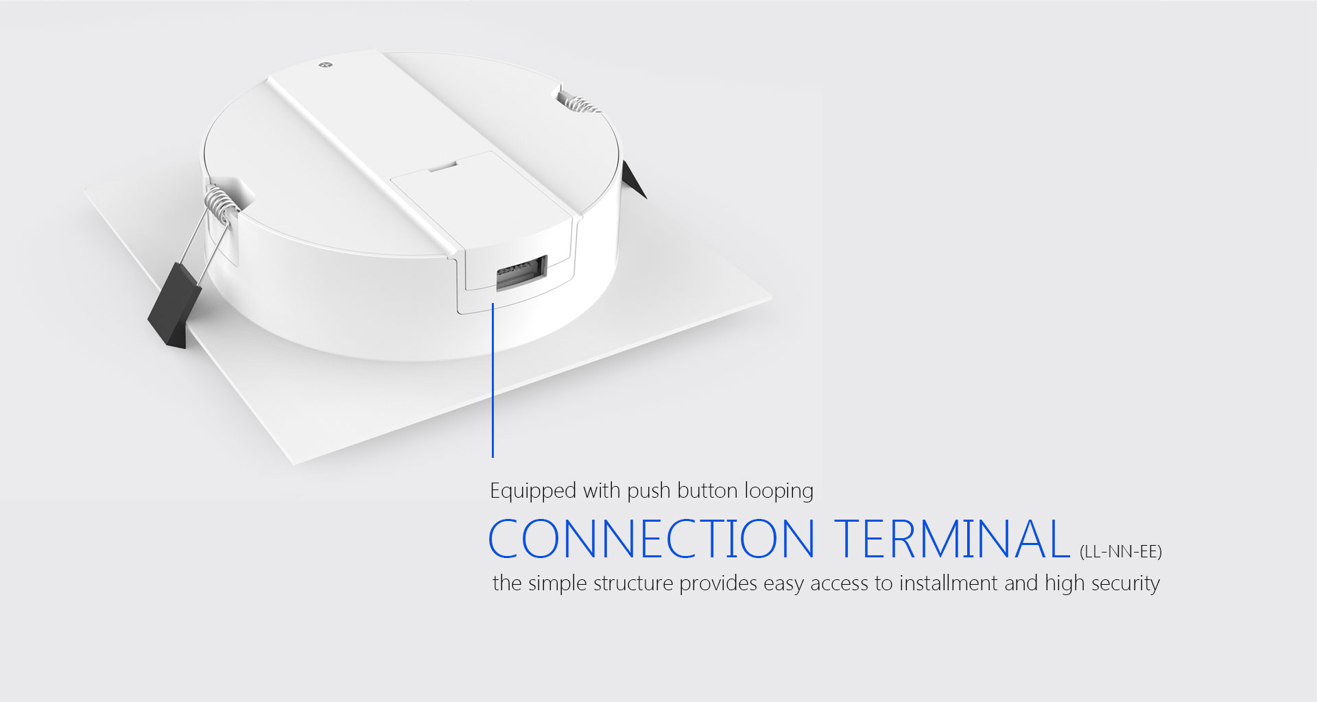 Good connection terminal led downlight fixture_03