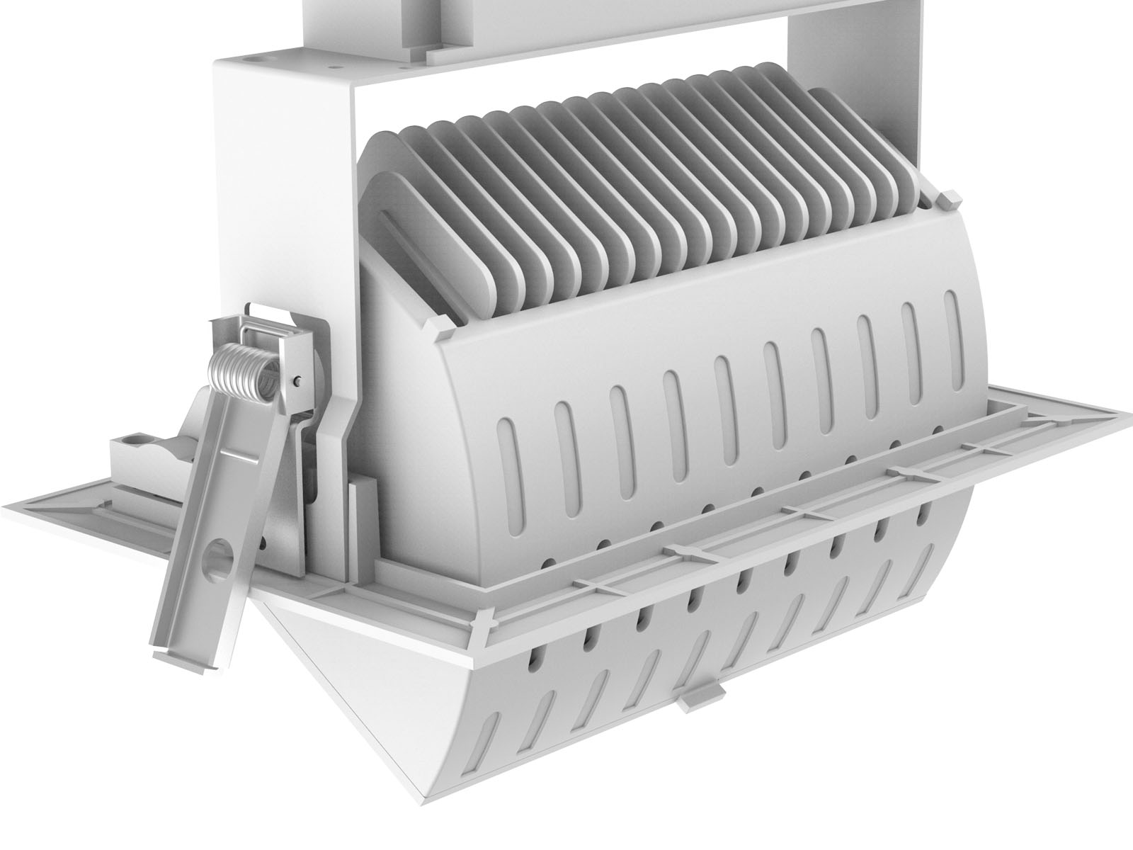 Aluminium RD01 C 2 led downlight installation