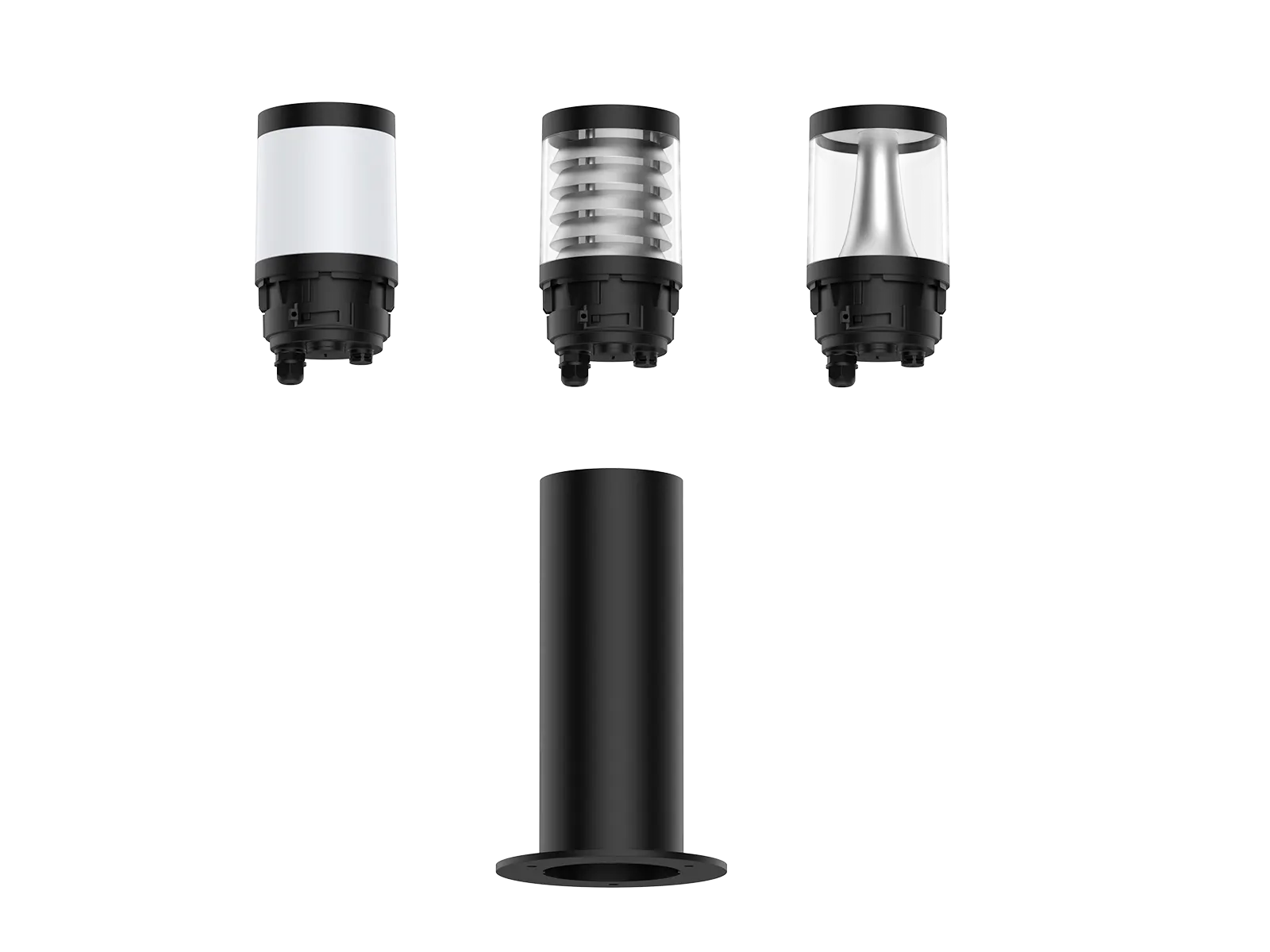 NL214 IP65 IK08 Modular Design LED Bollard Light Modular Design