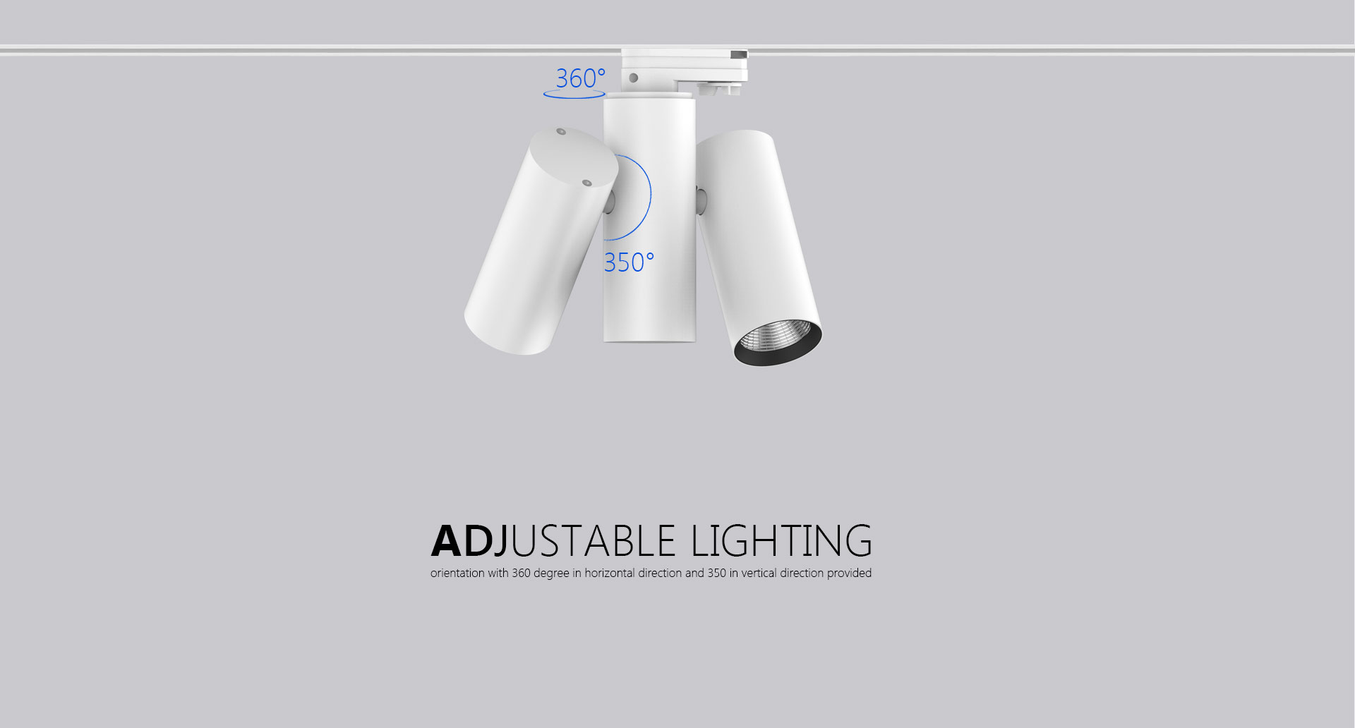 Indoor 360 degree led track light fixture_03