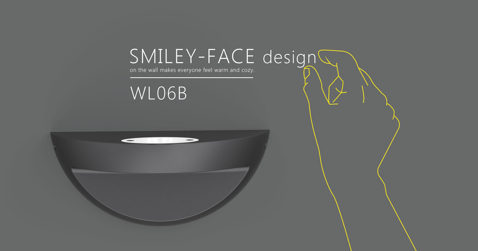 Smile face  WL06B LED wall light_01