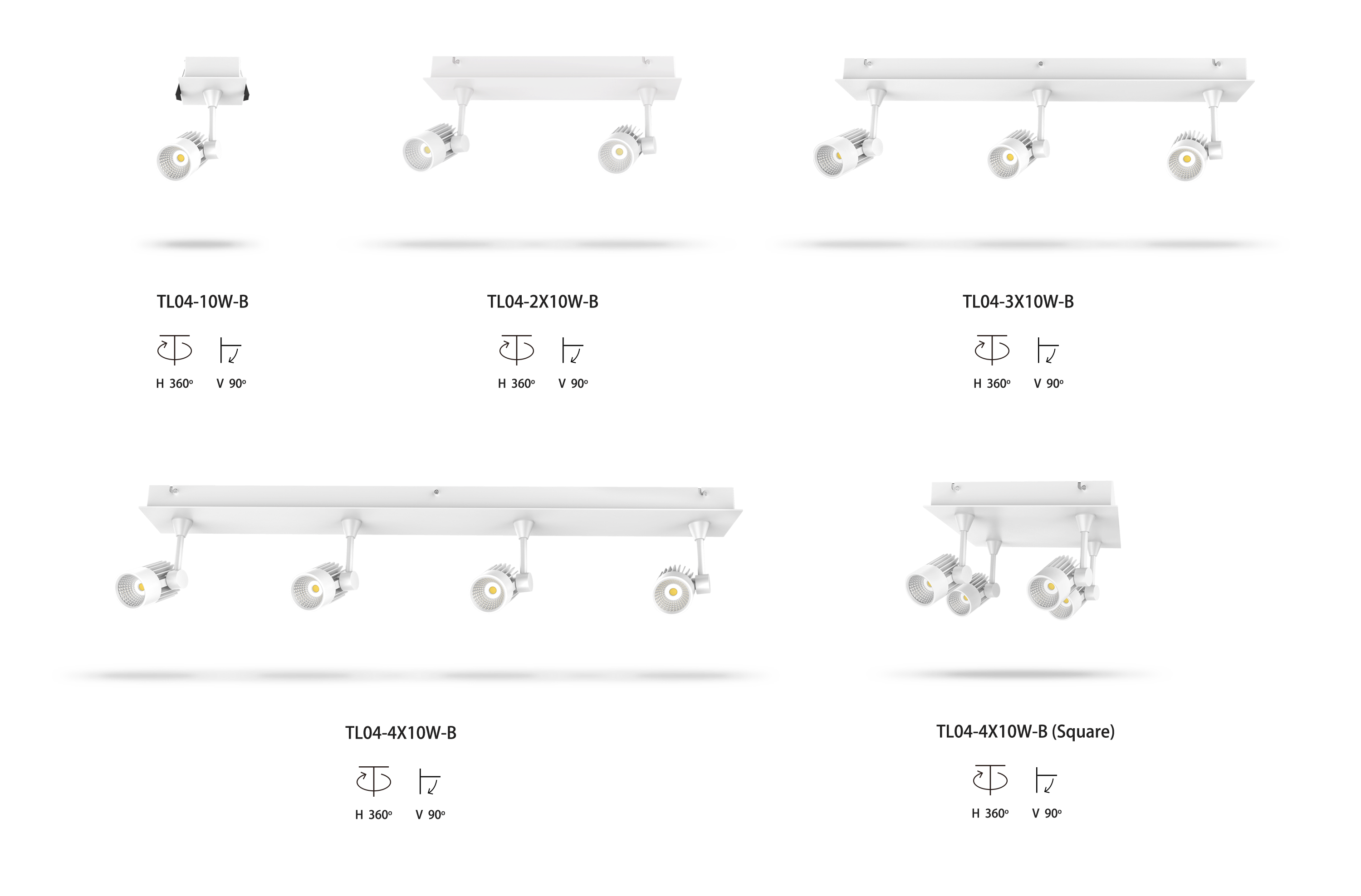 recessed LED track light kits