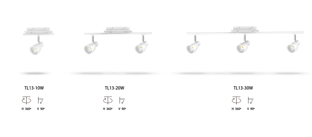 TL13 LED Track Spotlights